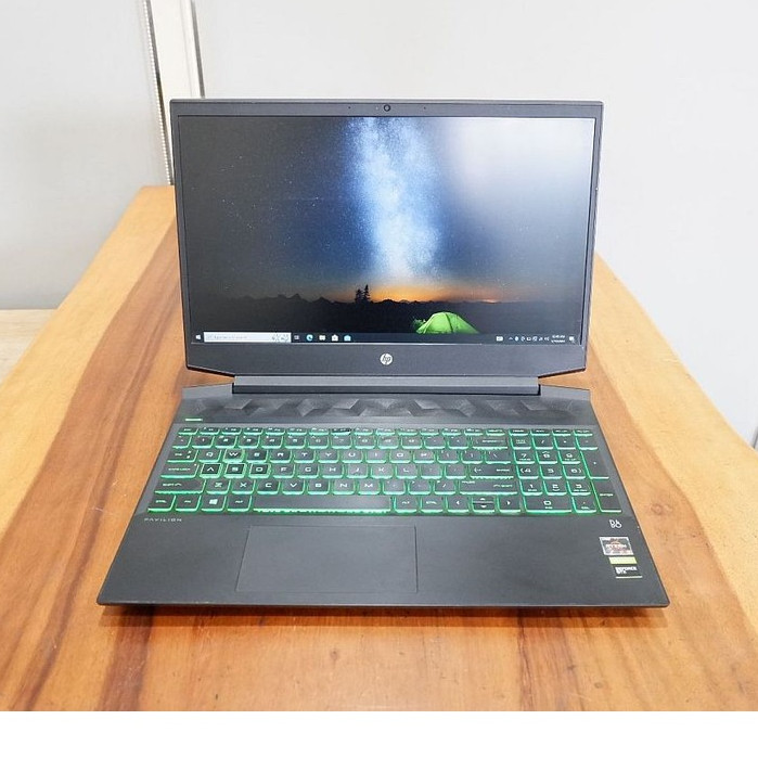 Laptop HP Pavilion Gaming AMD Ryzen 5-3550H GTX 1050 Ram 16Gb 512Gb Normal Siap Pakai - Leptop Lapto
