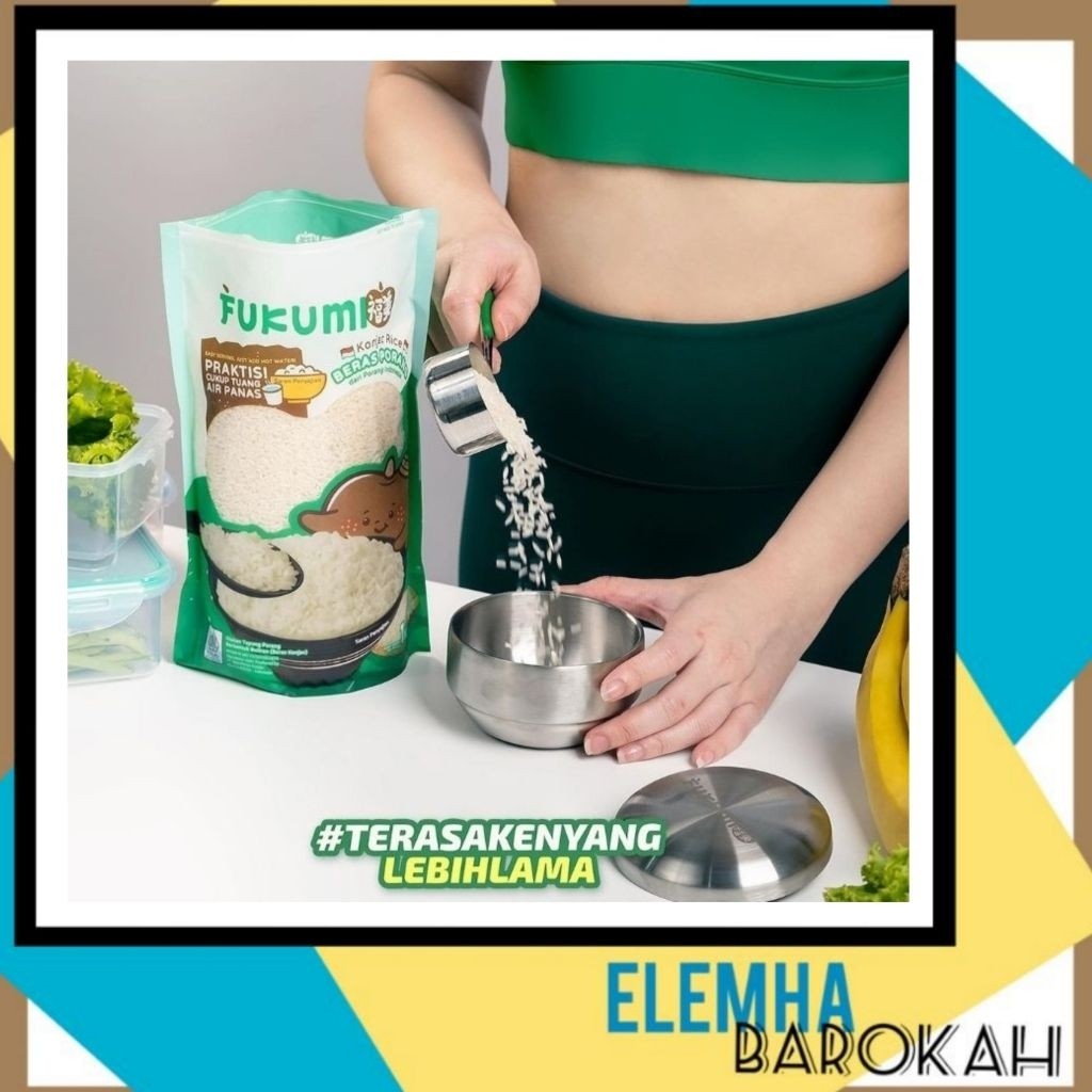 

Fukumi Beras Porang Instan Shirataki Pouch 1 Kg 1Kg