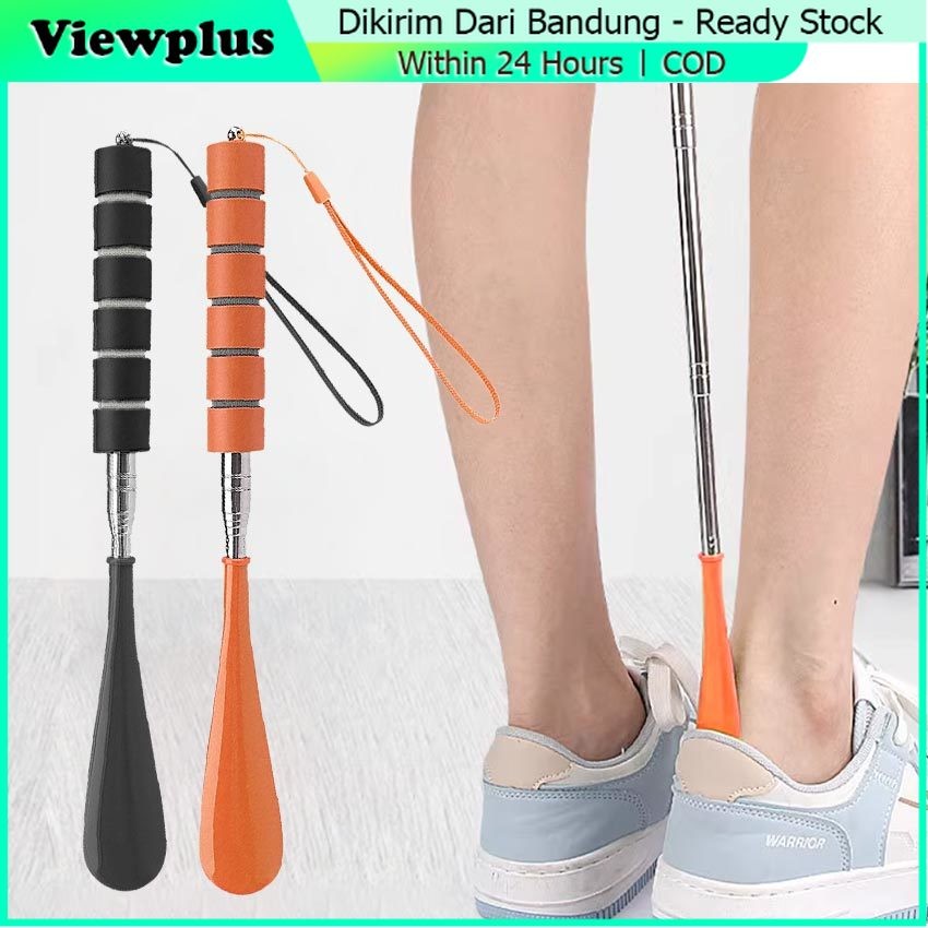 Alat Bantu Pakai Sepatu Retractable Shoe Horn Sendok Sepatu Model Panjang Bisa Ditarik Sendok Sepatu