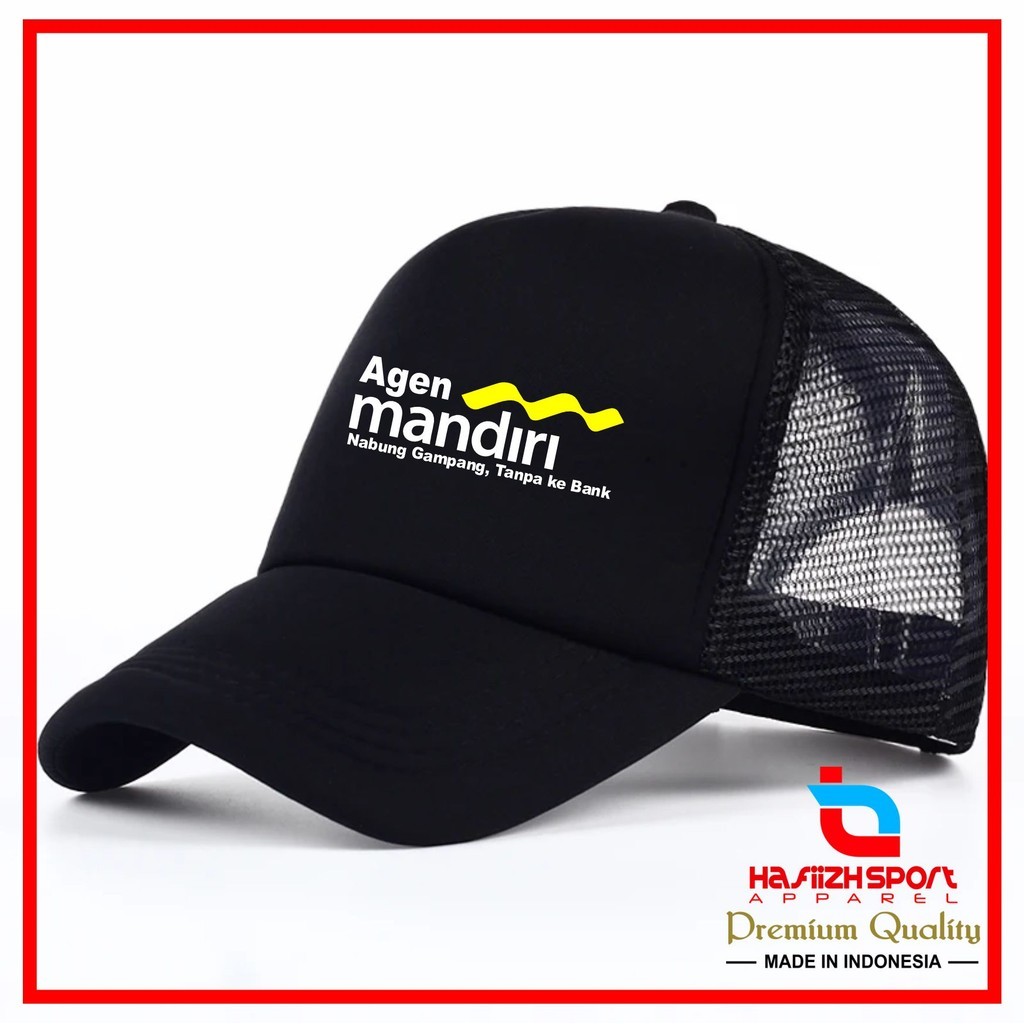TOPI AGEN MANDIRI / TOPI JARING AGEN MANDIRI / TOPI TRUCKER AGEN MANDIRI PREMIUM BISA BAYAR DITEMPAT