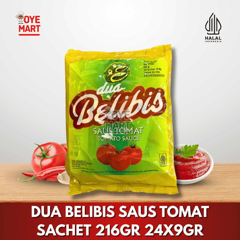 

DUA BELIBIS SAUS TOMAT SACHET 24X9GR / SAOS TOMAT SACHET 216GR