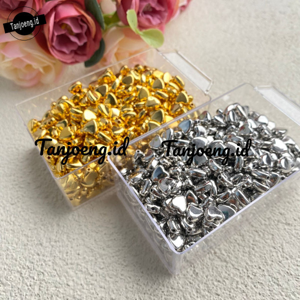 Mote Love Hati Metalik Isi 15 Gram Manik Mote Love Premium Premium I