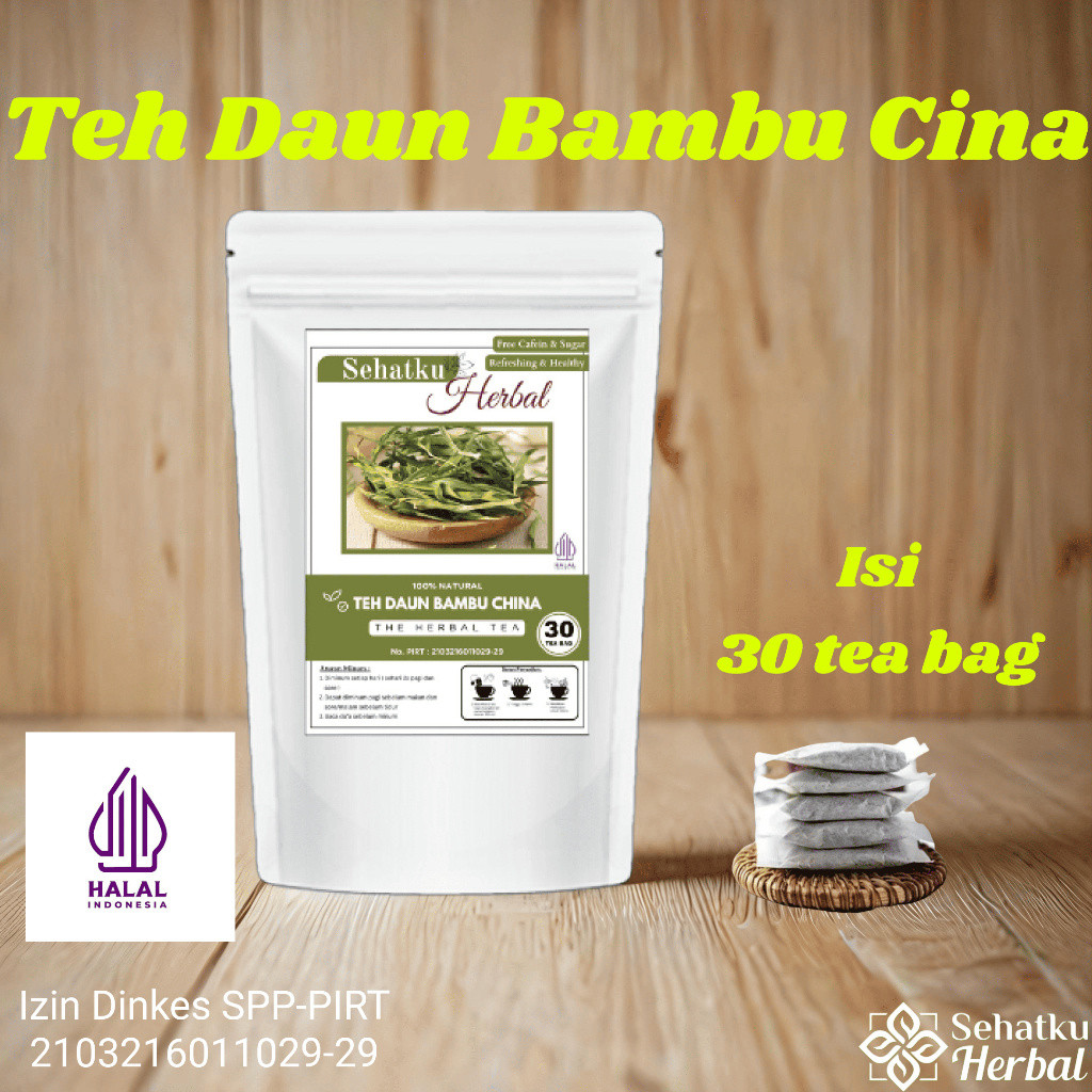

SEHATKUHERBAL Teh Daun Bambu Cina isi 30 Tea bag