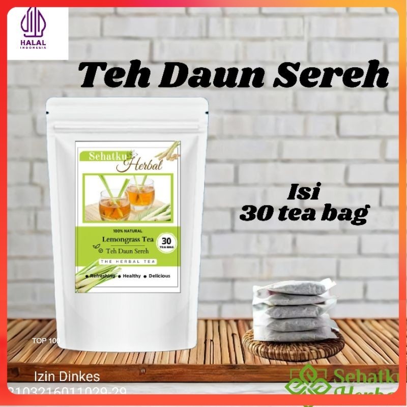 

SEHATKUHERBAL Teh Serai / Teh Sereh : Lemongrass tea isi 30 Tea bag