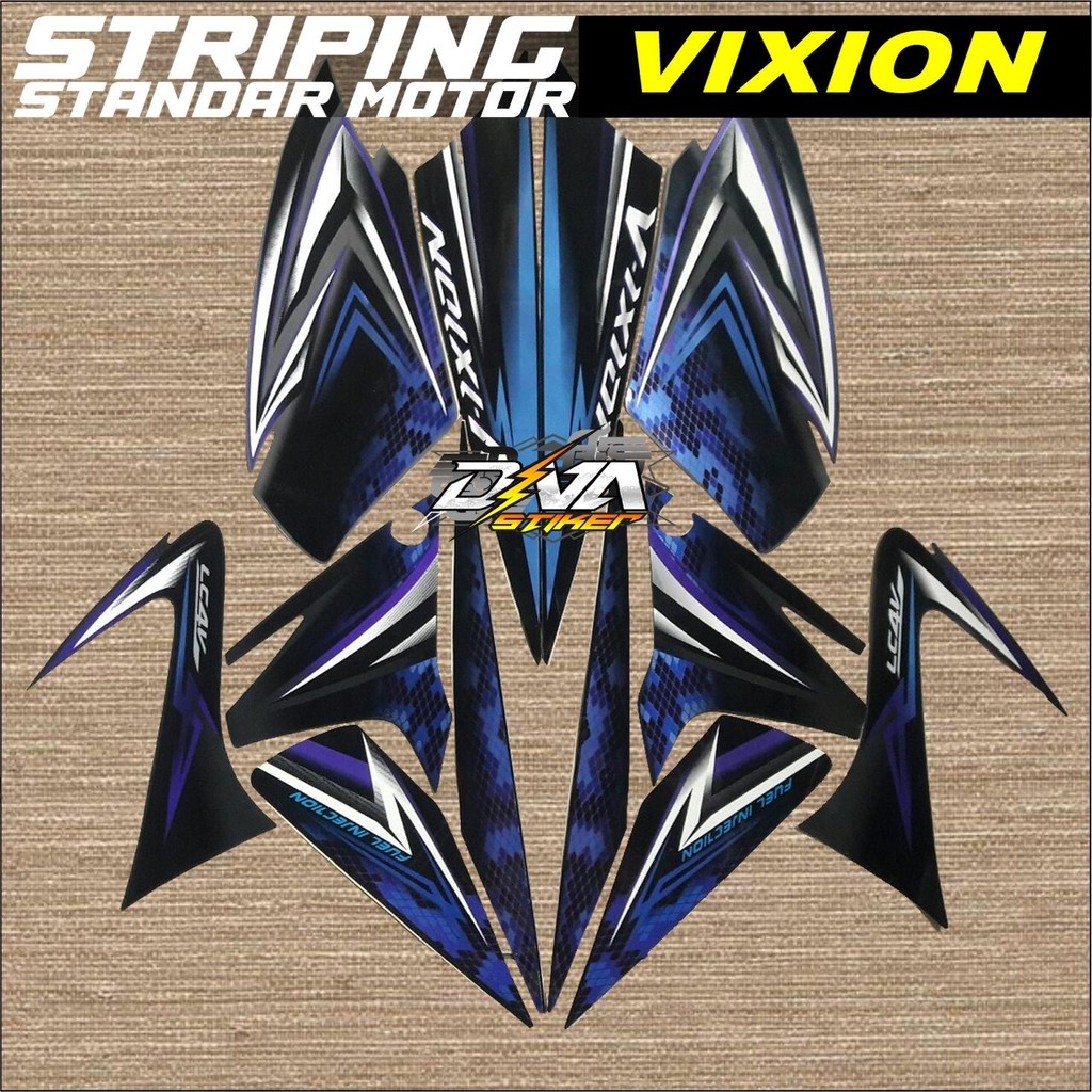 STRIPING YAMAHA VIXION OLD 2008 ABU HITAM LIS LIST STICKER VIXION 150 OLD KUALITAS ORIGINAL