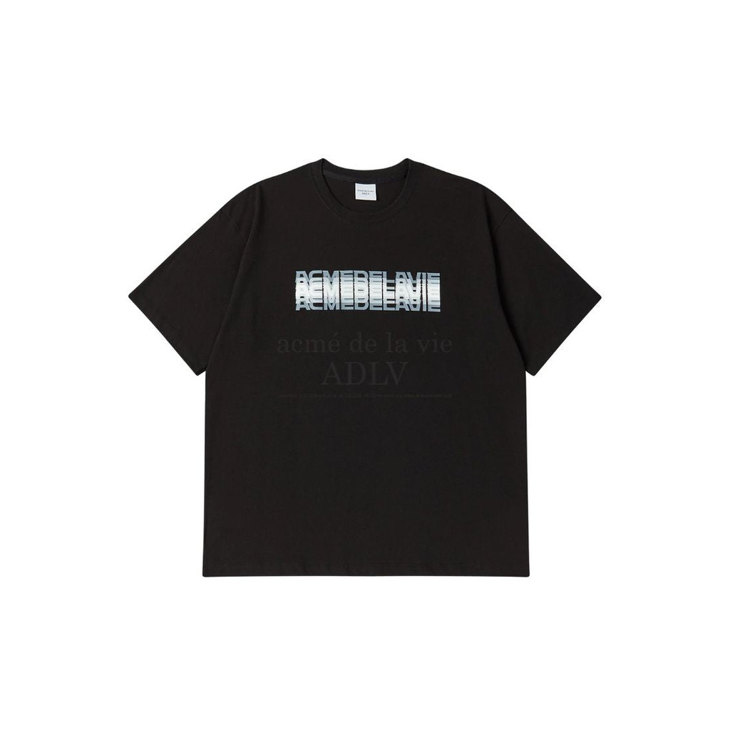 [ADLV] Acmedelavie SHAKE LOGO Short Sleeve T-Shirt Black