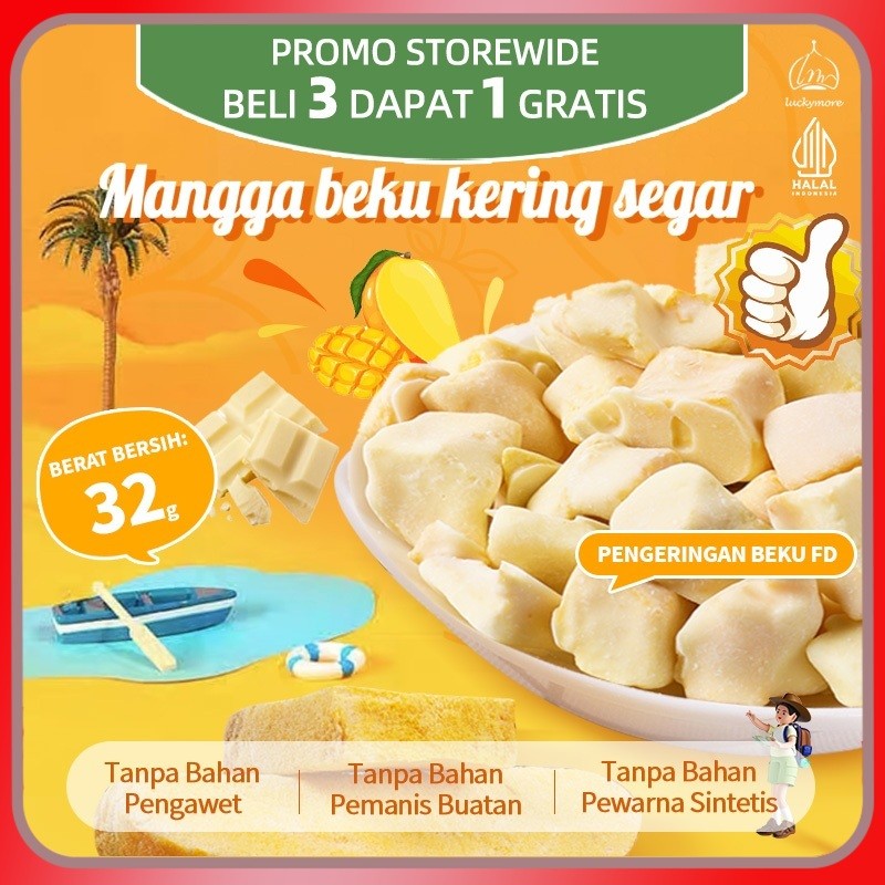 

[Luckymore] HALAL Mangga Beku Kering Renyah Berlapis Coklat, Cemilan Sehat, Mangga Kering, Keripik Mangga, Mangga Coklat, Cemilan Asam, Keripik Buah, Buah Mangga, Mangga Beku, Cemilan Renyah, Buah Kering