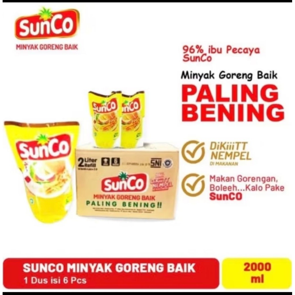 

Minyak Goreng SUNCO Pouch 2L X 6(1Karton)