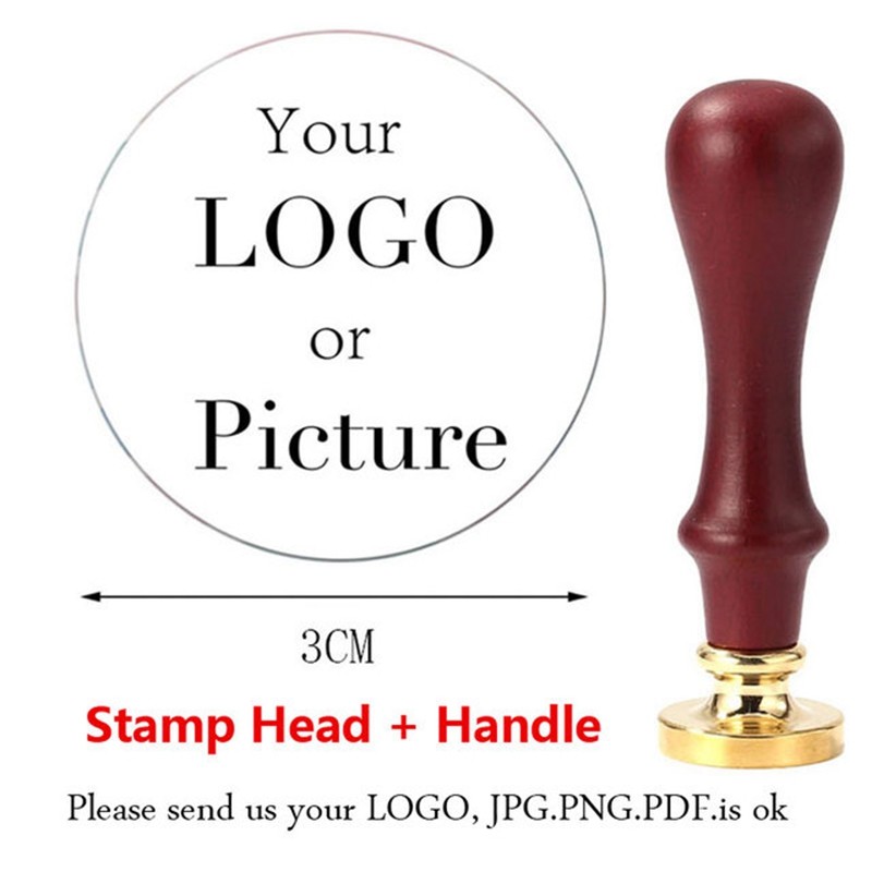 

Logo Customize Sealing Wax Stamps Own Personality Logo Custom Made Unique Signet Copper Heads Wedding Birthday Small Business