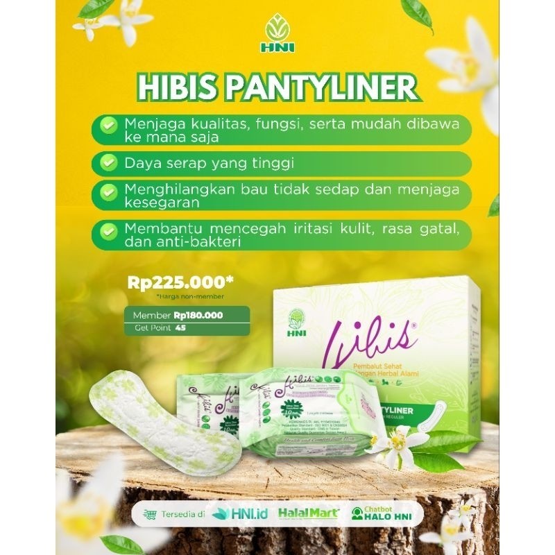 Pantyliner HNI, Hibis Pantyliner herbal HNI