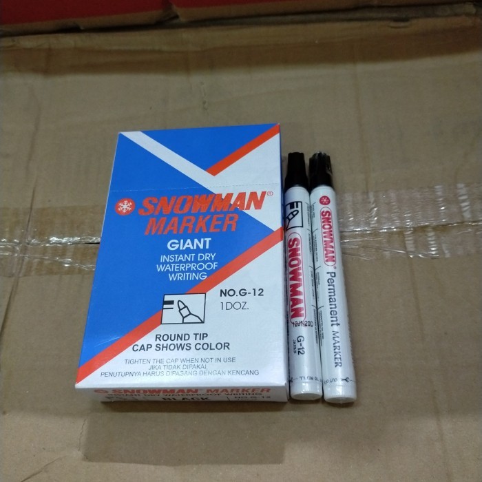 

[New Arrival] spidol snowman permanent G12