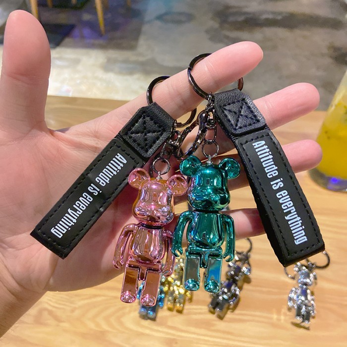 VINEX ~ Gantungan Kunci Tas 3D Violent BEAR Acrylic Boneka Lucu Keychain Beruang Lucu Boneka Unik