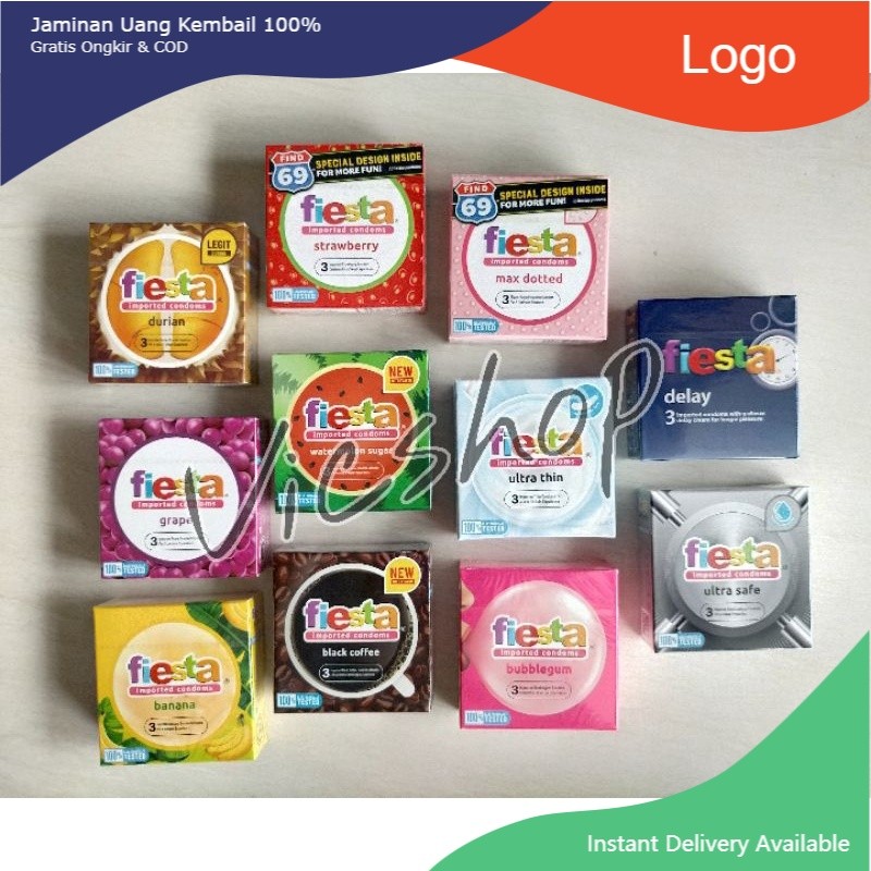 Promo Terbaru Awal Bulan Terlaris Kondom Fiesta Aneka rasa buah isi 3pc