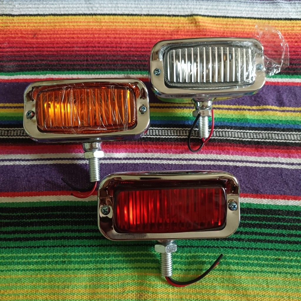 Headlight Lampu Depan Kotak Square Lampu Kotak Vintage Lampu Chopper Foglamp Vintage Foglamp Classic