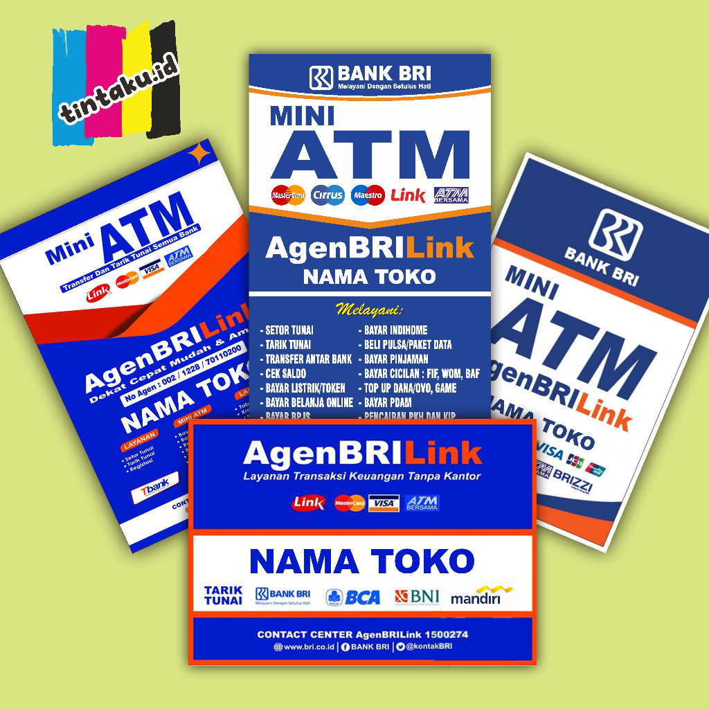 

STIKER BRILINK BAHAN VINYL LAMINATING GLOSY