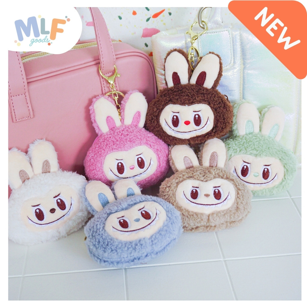 MLF Goods/Gantungan Kunci Labubu MLF Goods Pouch Dompet Koin Lucu Karakter Viral TikTok Anak