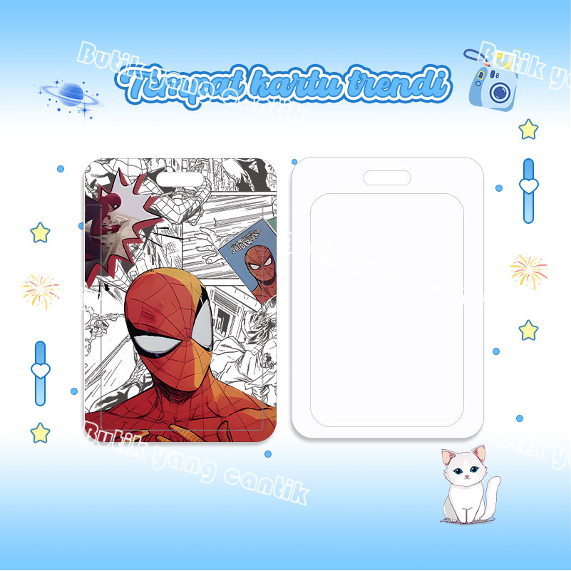 

ID Card Holder,Tempat kartu Spider-Man keren untuk kantor/sekolah, kartu pelajar/kartu transportasi, kartu akses, KTP, Flazz, kartu kredit elektronik dan uang elektronik.