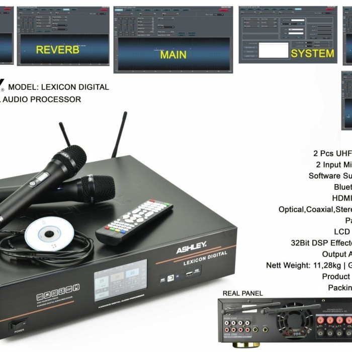 Amplifier Karaoke Ashley Lexicon Digital - Lexicon + Mic