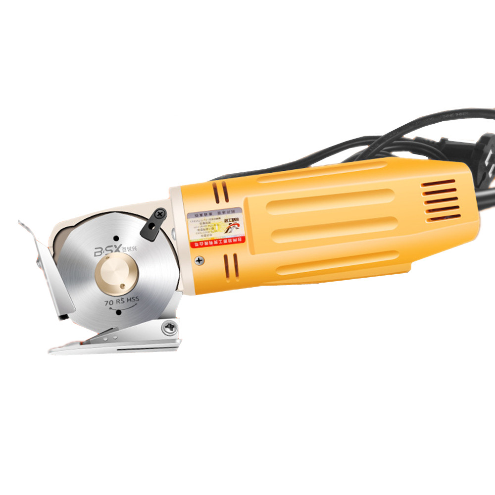 

Electric Fabric Scissors 110V/220V Rotary Blade Fabric Tool Leather Fabric Electric Cutter Kit Cutting Saw Tool