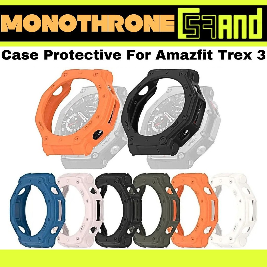 Case Amazfit Trex 3 T-Rex 3 T Rex 3 TREX 3 T-REX 3 Amazfit TPU Bumper Bezel Case