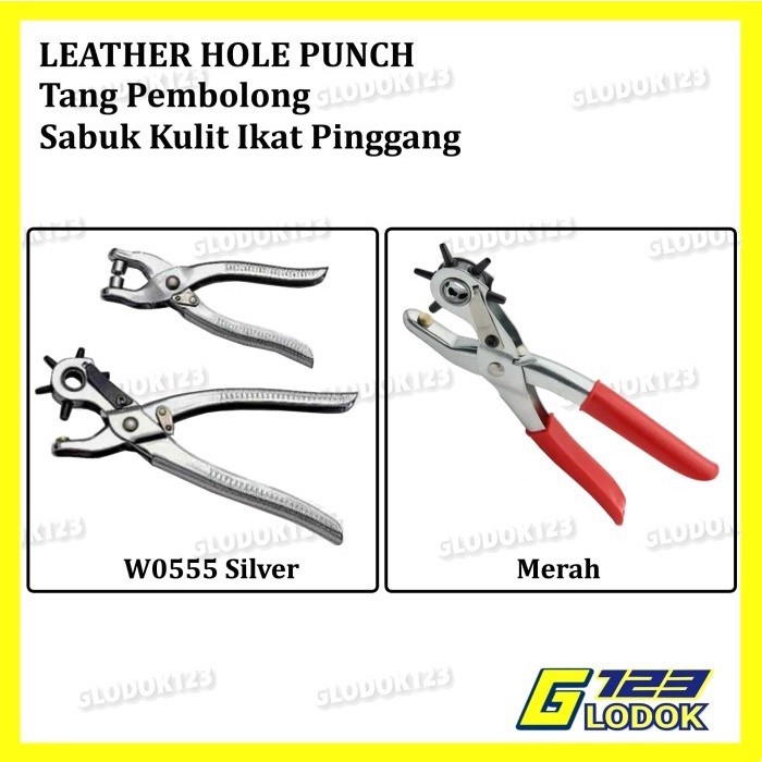 

Alat Tang Pembolong Sabuk Kulit Kertas Plastik Leather Hole Punch