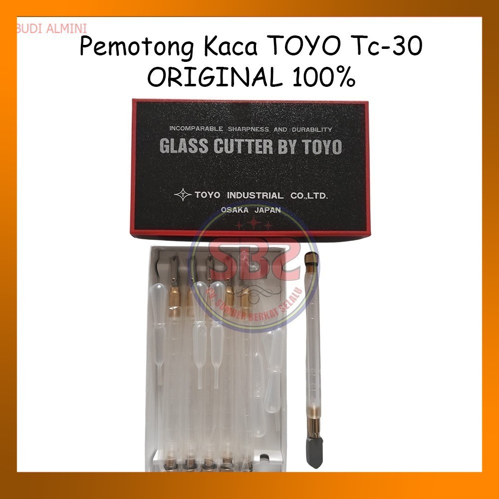 TOYO Pemotong Kaca Toyo TC 30 Asli Alat Pemotong Kaca Original Toyo TC30 Glass Cutter Pisau Kaca