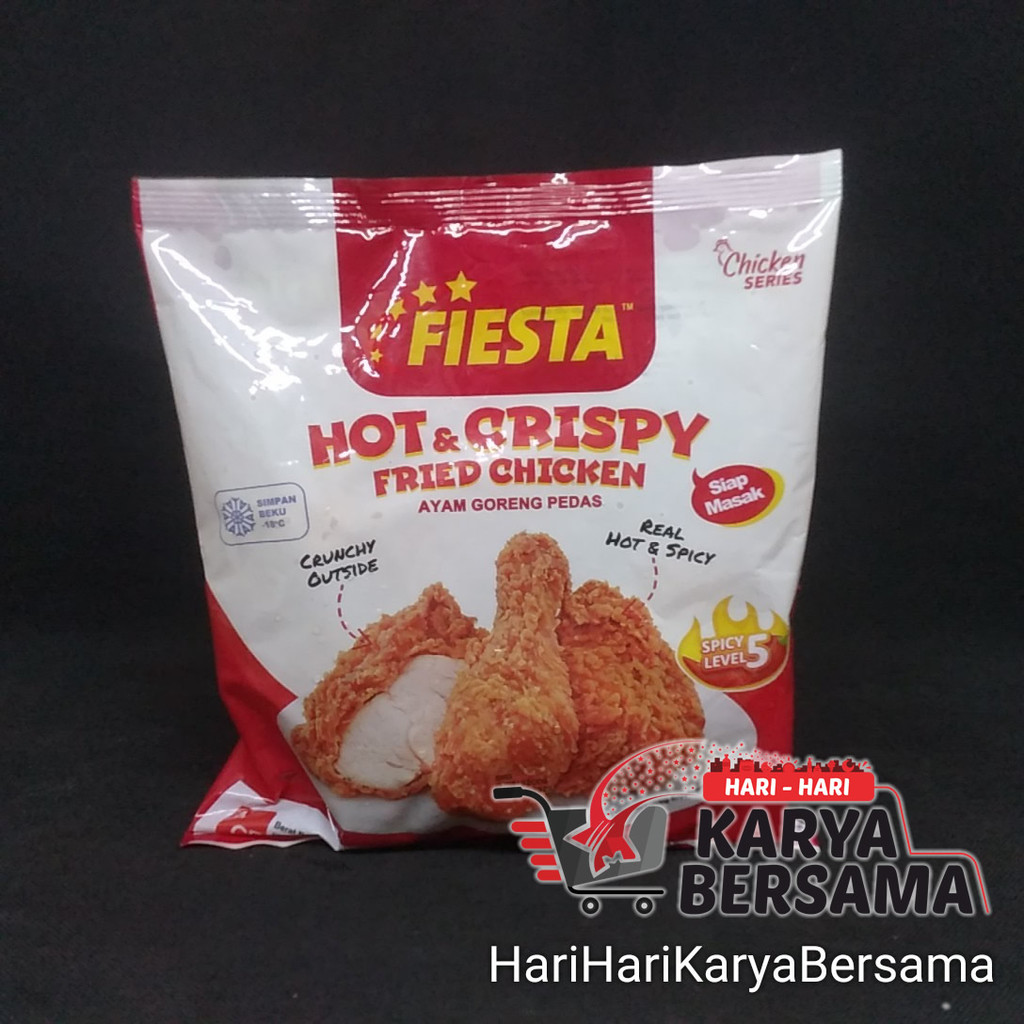 

FIESTA HOT & CRISPY FRIED CHICKEN AYAM GORENG PEDAS LEVEL-5 400GR