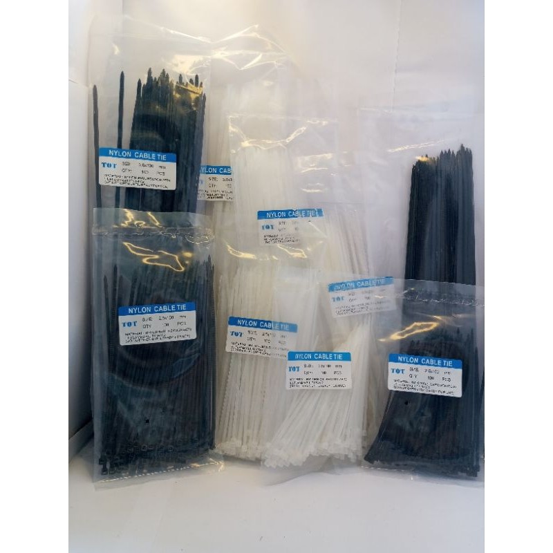 

KABEL TIES 10cm 15cm 20cm 30cm ISI 100pcs PUTIH HITAM