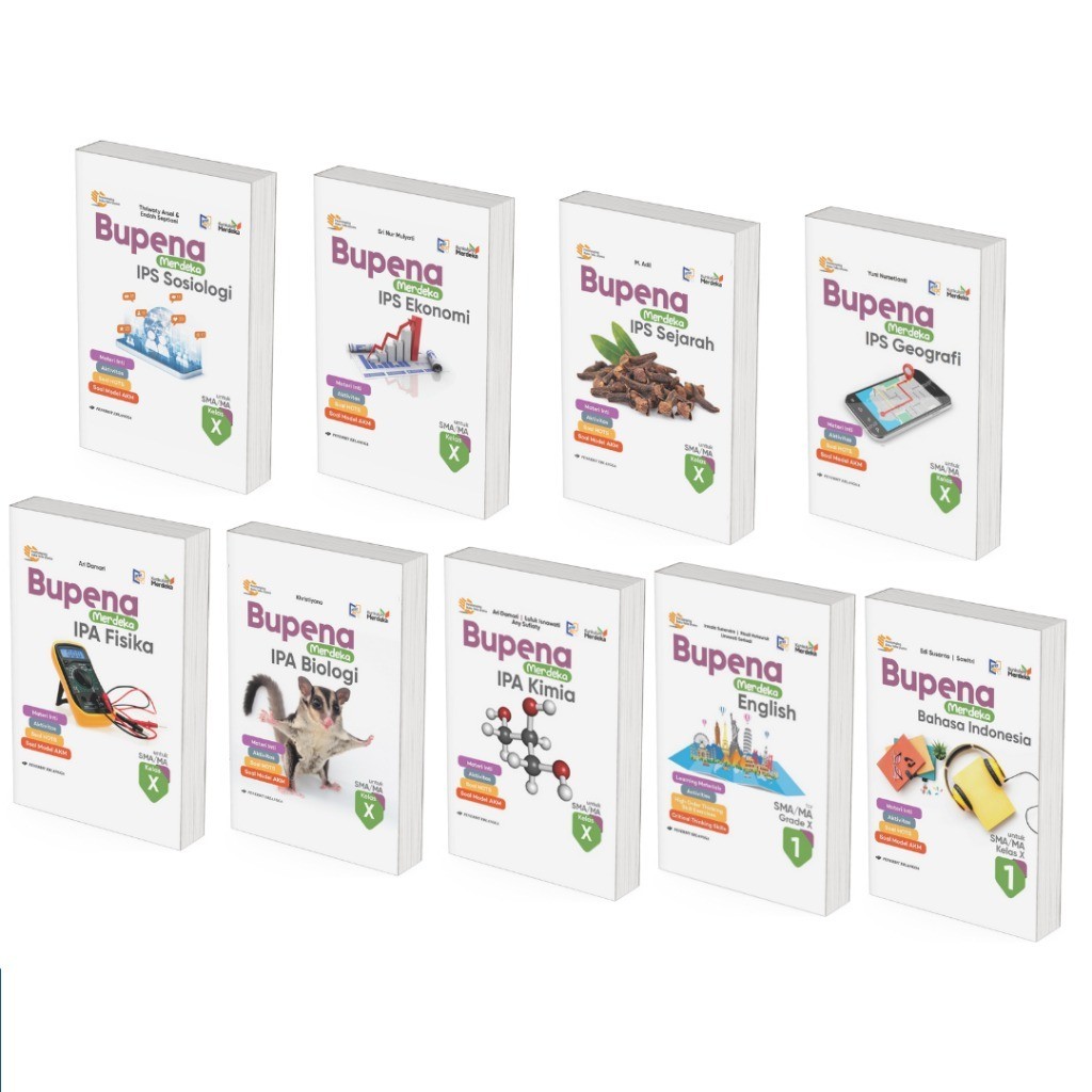 Buku Erlangga Seri Bupena Merdeka SMA/MA Kelas 10 - Kurikulum Merdeka - Erlangga