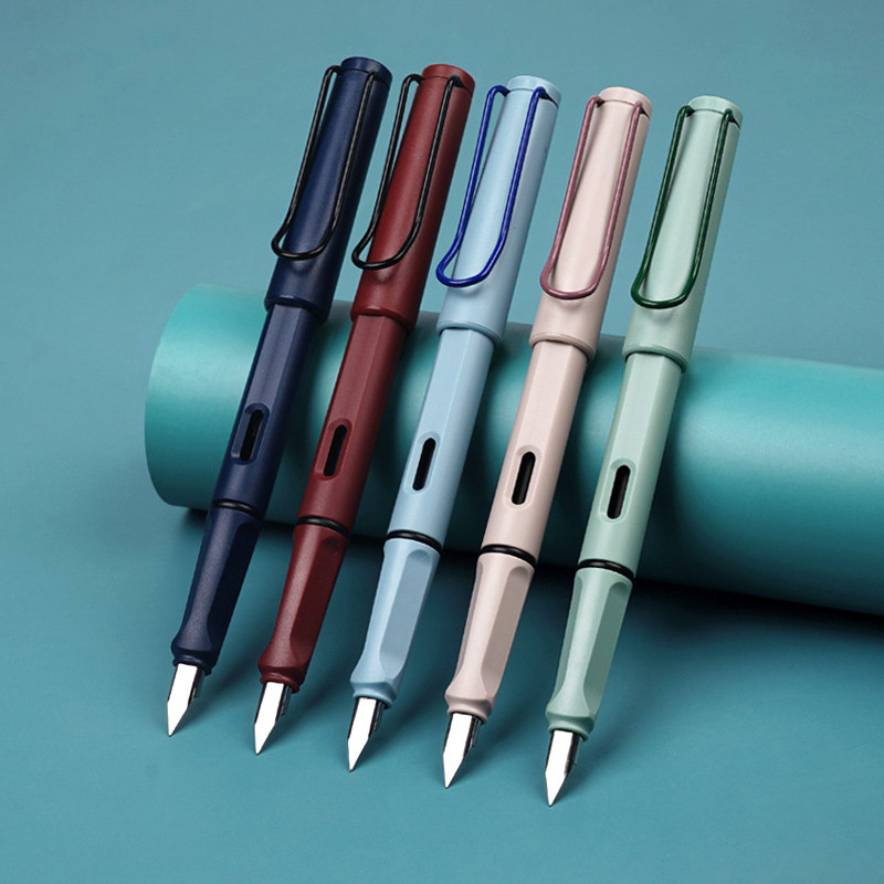 

1Set Replaceable Ink Refill Signature Pen Multicolor Fountain Pen Set Student Writing Business School Office Supplies