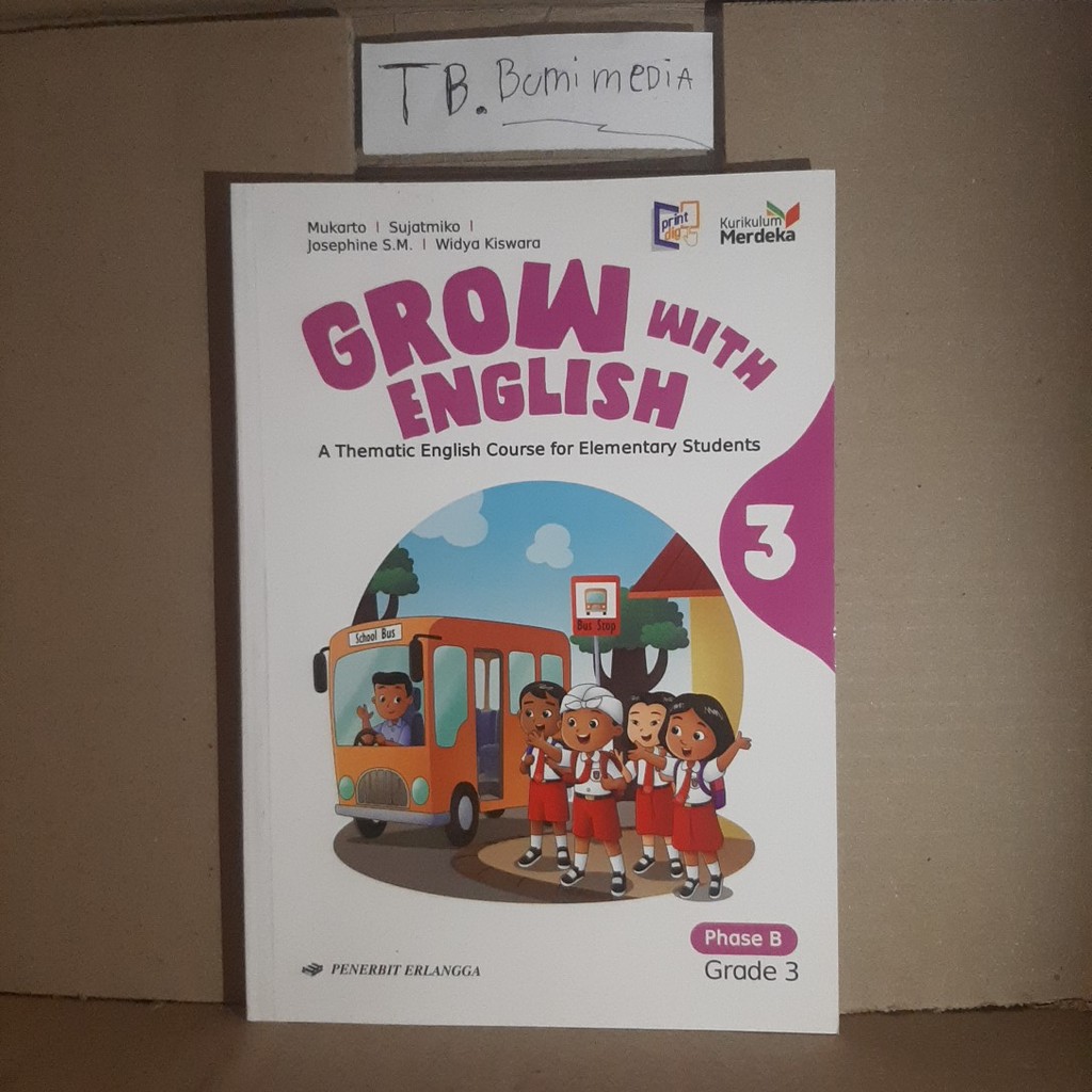 Buku BELAJAR BAHASA INGGRIS Anak Sekolah Kelas 3 SD Kurikulum Merdeka Penerbit Erlangga