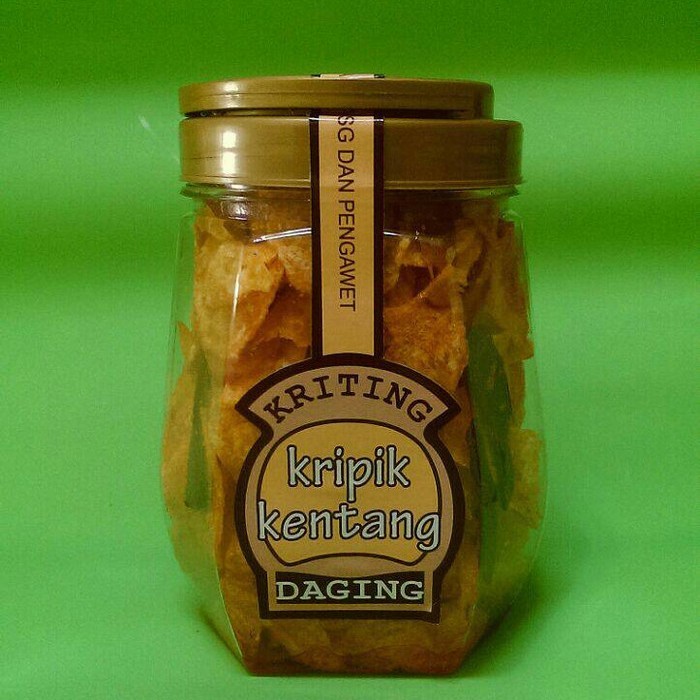 

Keripik Kentang Daging (Keriting) - Pedas