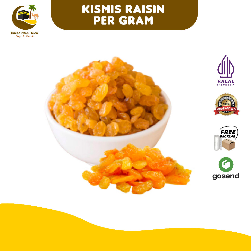 

Kismis Anggur Golden Raisin / Kismis Asam Manis Raisin Starr untuk Oleh Oleh Haji dan Umroh