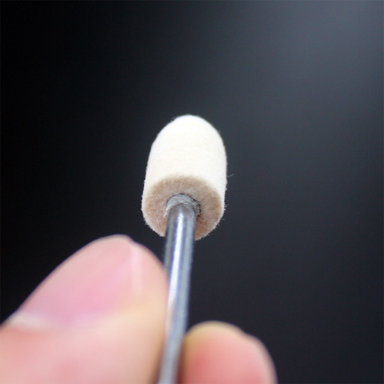 

Wool fine grinding head, conical soft hair, DIY mirror polishing, head handle diameter 3mm, head diameter 4mm5mm, 6mm, 8mm, 10mm