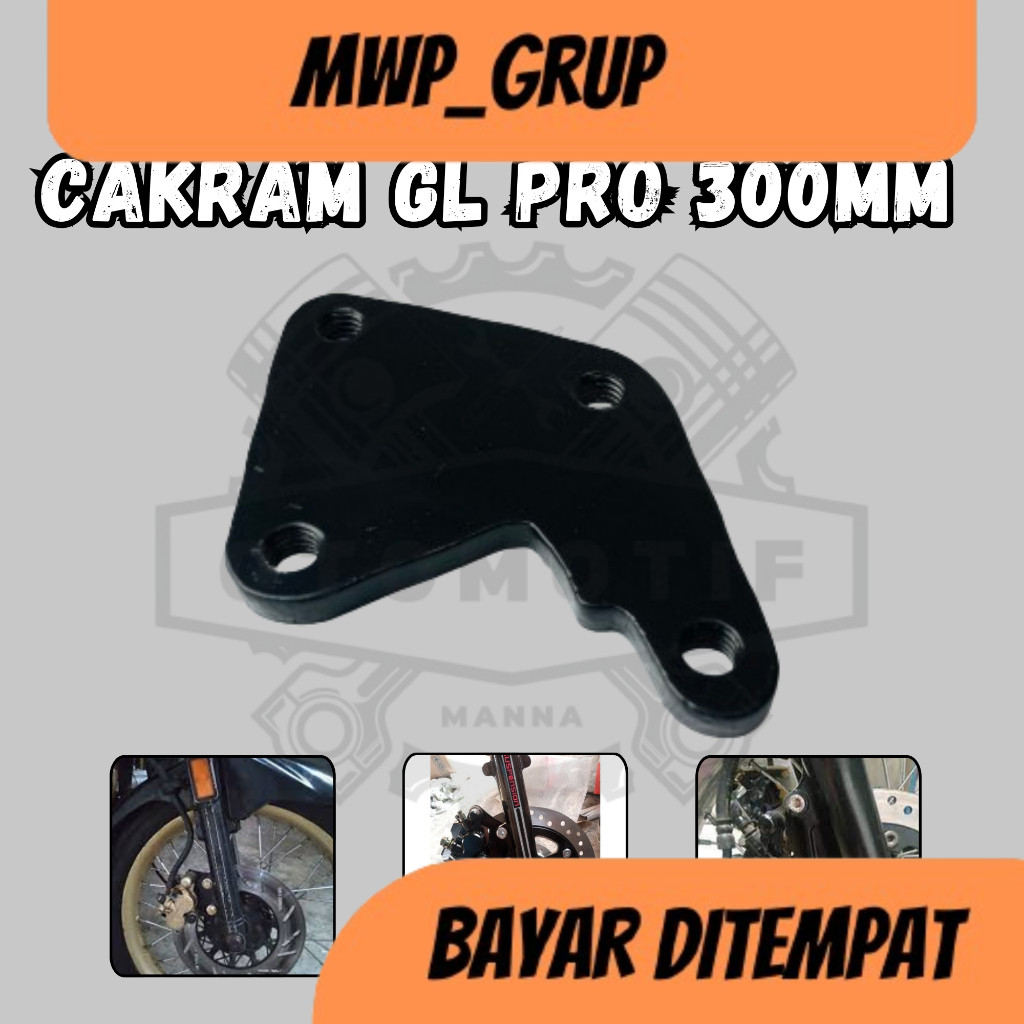 New Breket kaliper gl pro 300mm breket piringan cakram gl pro 300mm Termurah