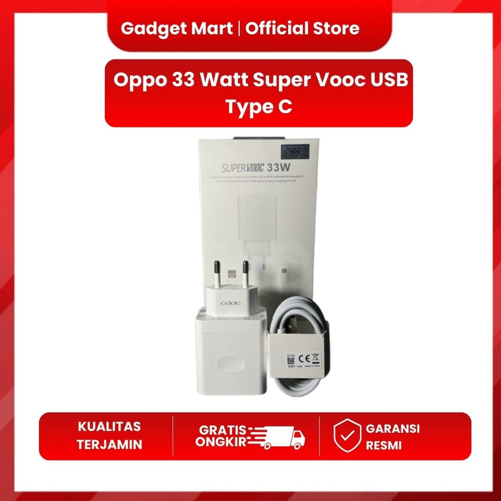 Oppo 33 Watt Super Vooc USB Type C