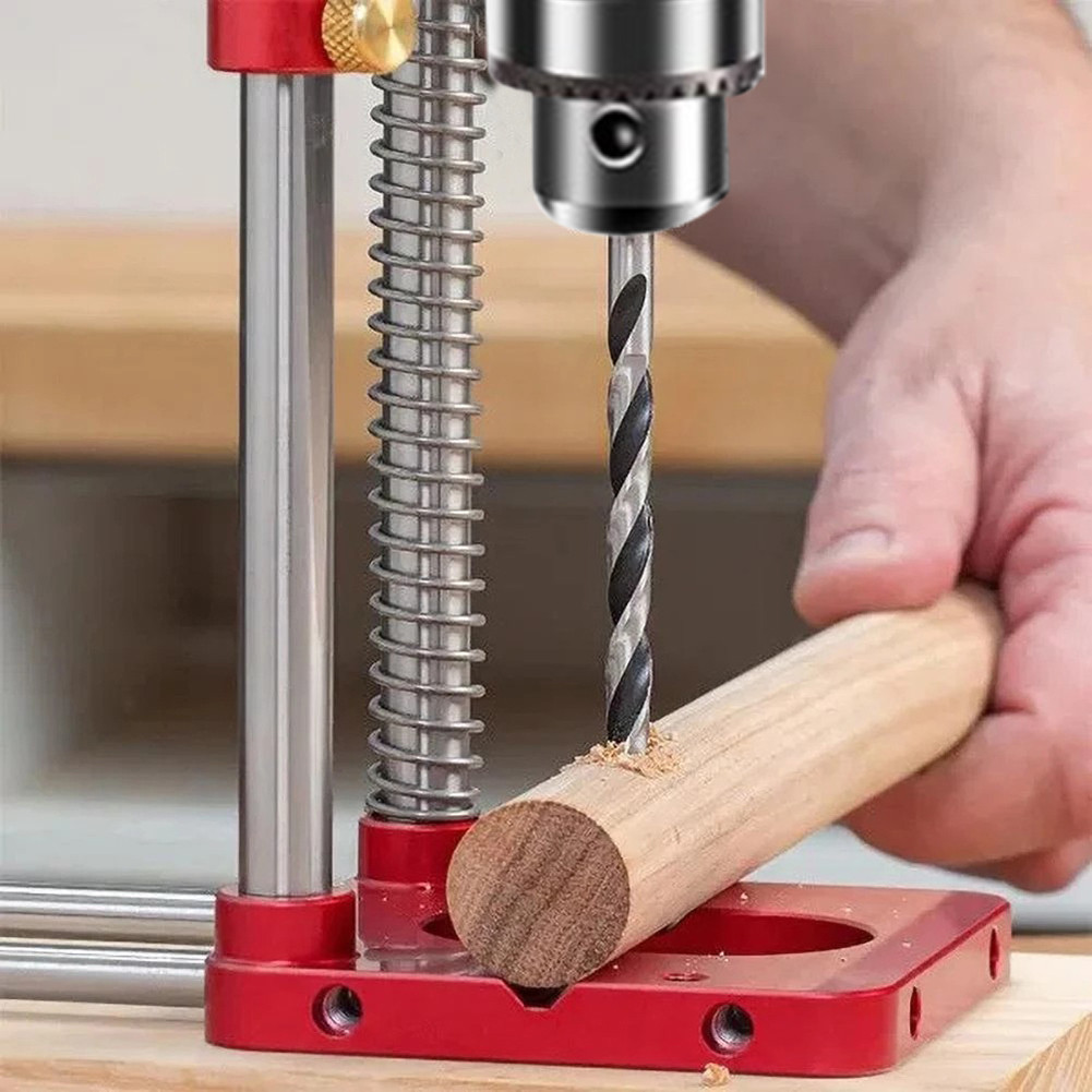 

Woodworking Drill Locator Adjustable Punch Locator Carpenter Drilling Template Drill Guide Fixture DIY Puncher Woodworker Tool