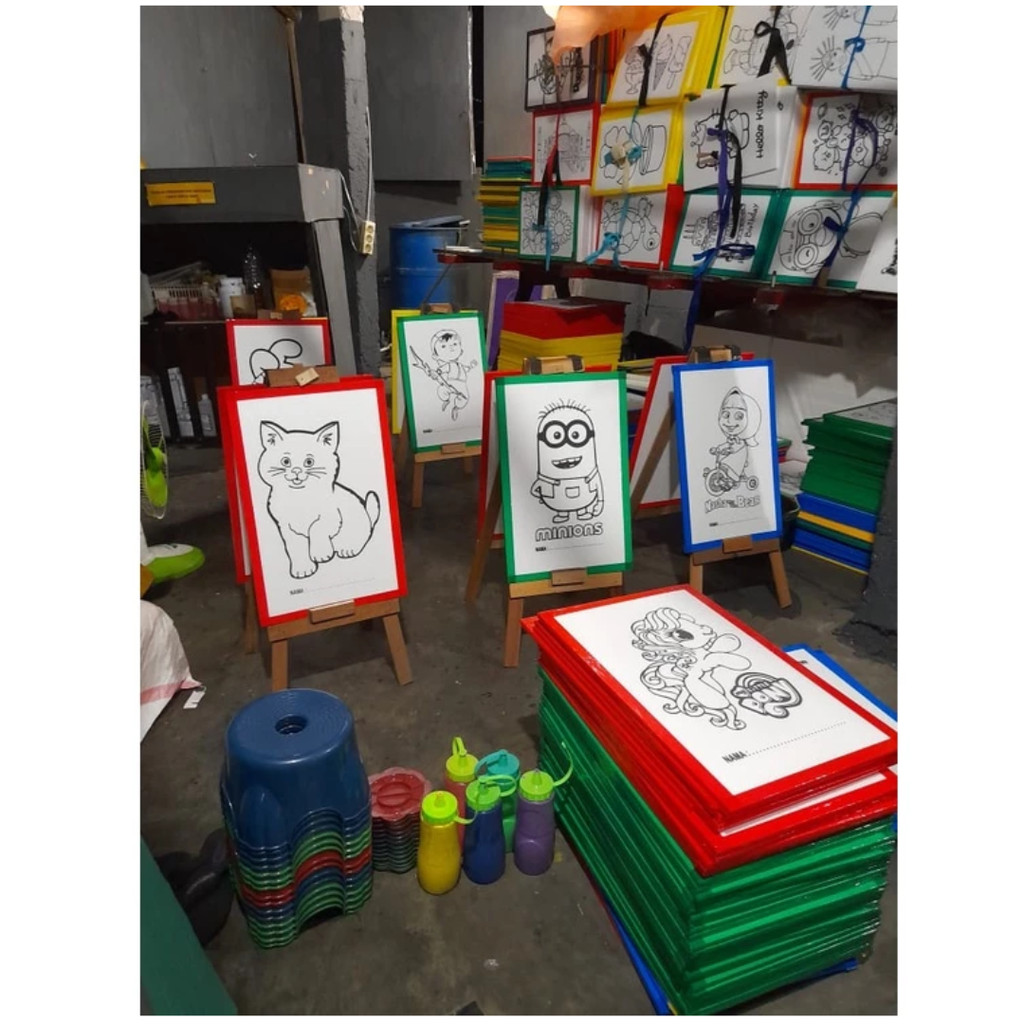 

styrofoam lukis ukuran 30x40 list lakban