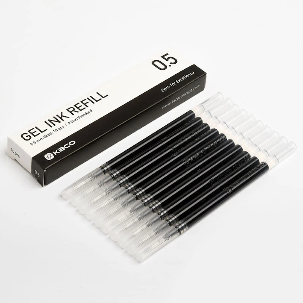 

[ INVASTORE ] Kaco KEFILL Refill Pulpen Gel Tinta Hitam 0.5mm for Kaco PURE 1 PCS - K1622