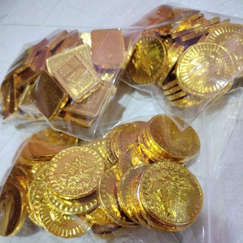 

kiloan coklat koin compound hitam manis