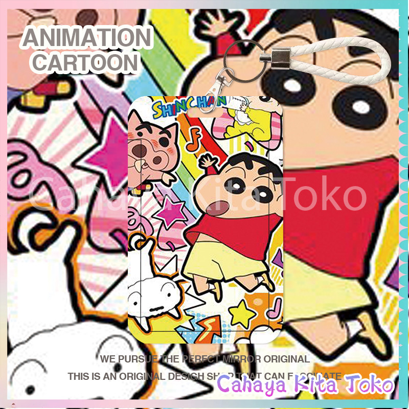

ID CARD HOLDER/SARUNG KARTU/pesanan Hadiah Khusus/SUPPORT HARGA GROSIR/Shin - chan yang lucu dan bermacam - macam lelucon