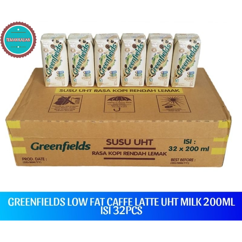 

Greenfields Low Fat Caffe Latte 200ml 1 Karton Isi 32pcs