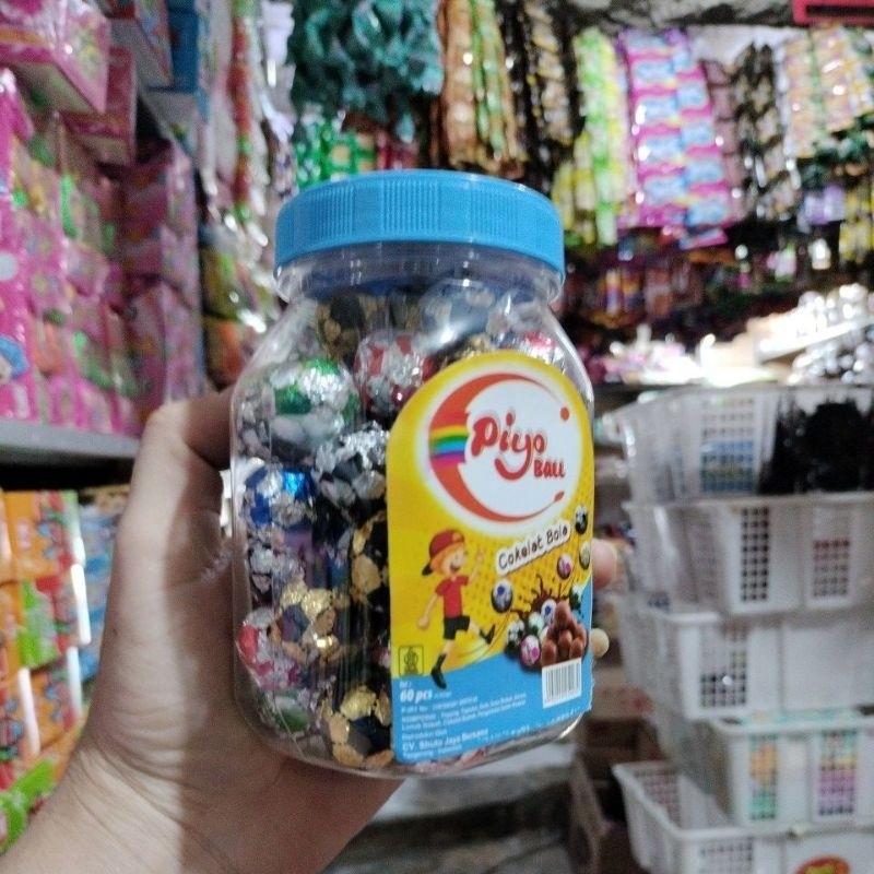 

coklat bola/vellina/compound/berat bersih 251g/60pcs