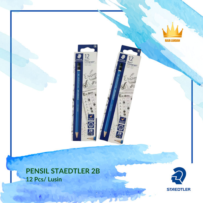 

TERBARU Steadtler Pensil 2B & HB Lumograph Exam ( Harga Per Lusin TERMURAH !!) - HB