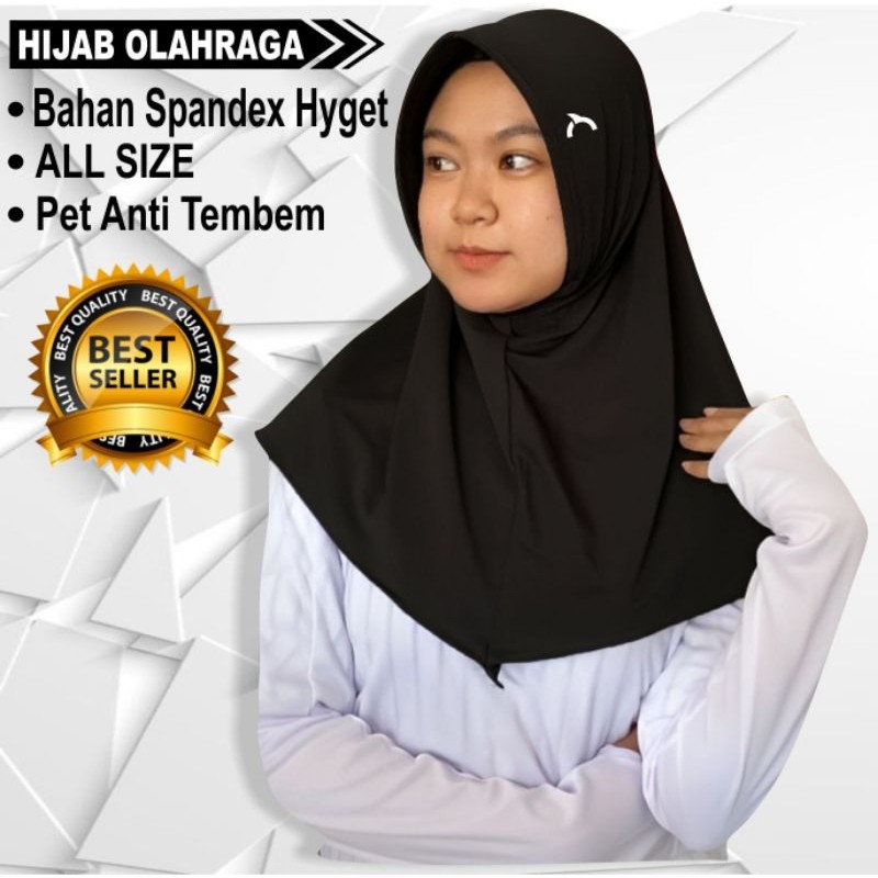 Hijab badminton kerudung hijab olahraga jilbab hijab instan termurah SPORTWEAR