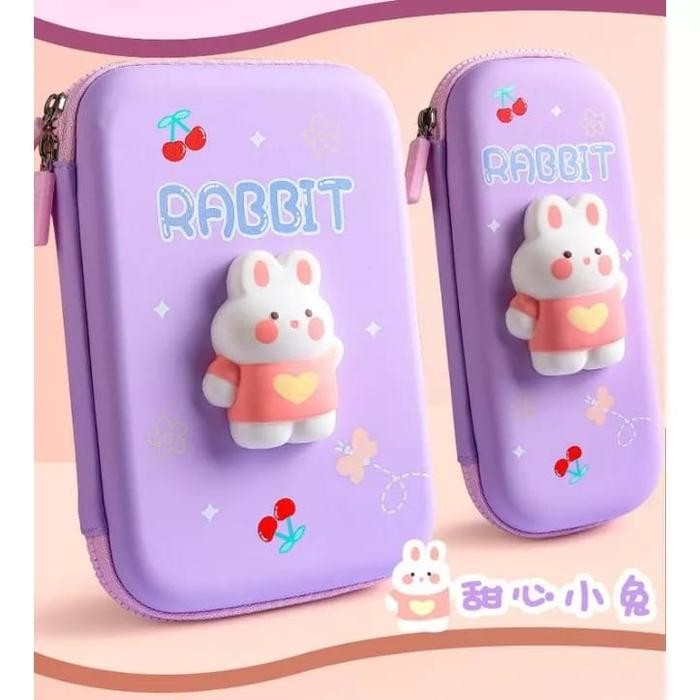 

READY Kotak Pensil Squishy 3D Anak Tempat Pensil 3D Anak Anti Air Premium - Lilac, Size Besar