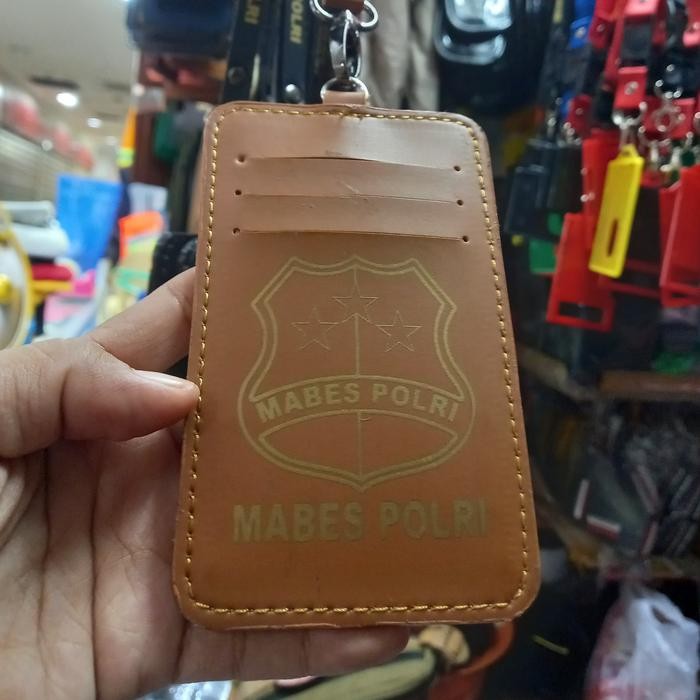 

ANDMA Name Tag Holfer Id Car Mabes Polri - Cokelat