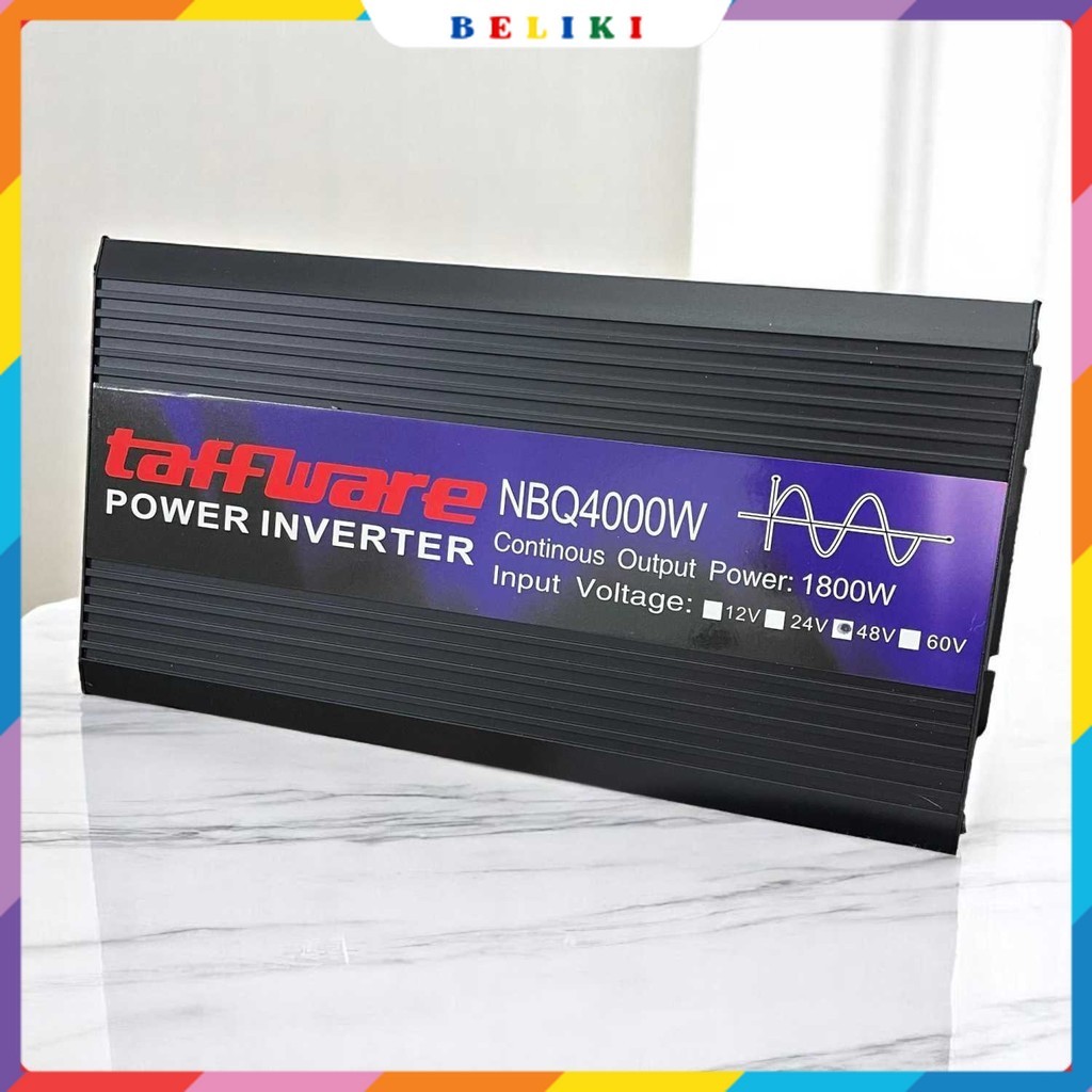 Taffware Power Inverter Mobil Pure Sine Wave DC 48V to AC 220V 4000W - NBQ4000W