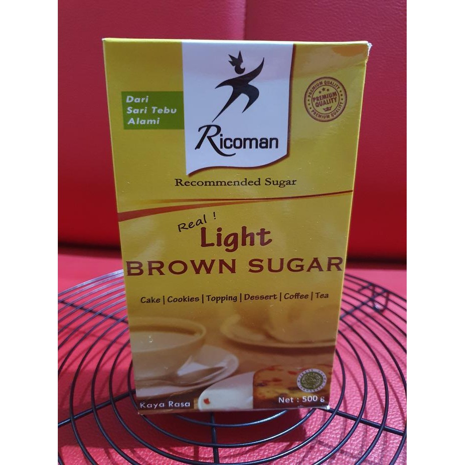 

Ricoman Light Brown Sugar 500gram / Gula Palem Fine Textured