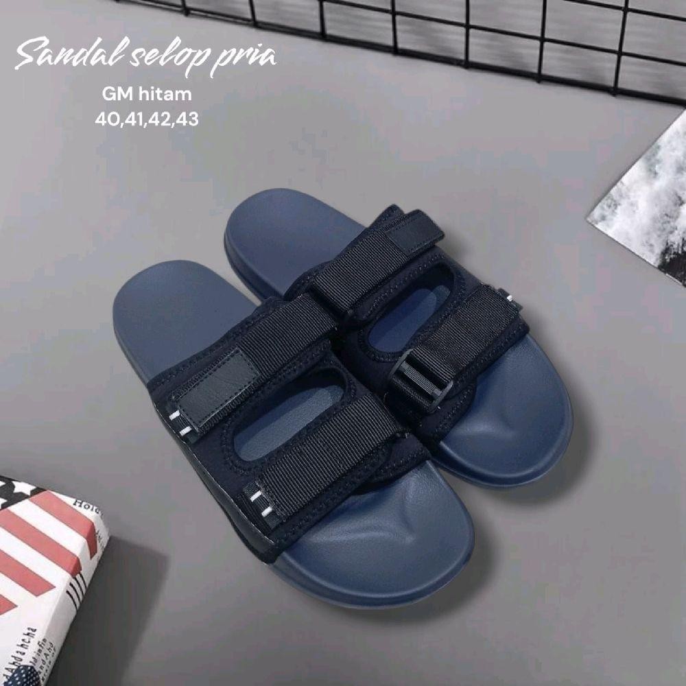 Sandal Selop Polos Cowok Kode GM